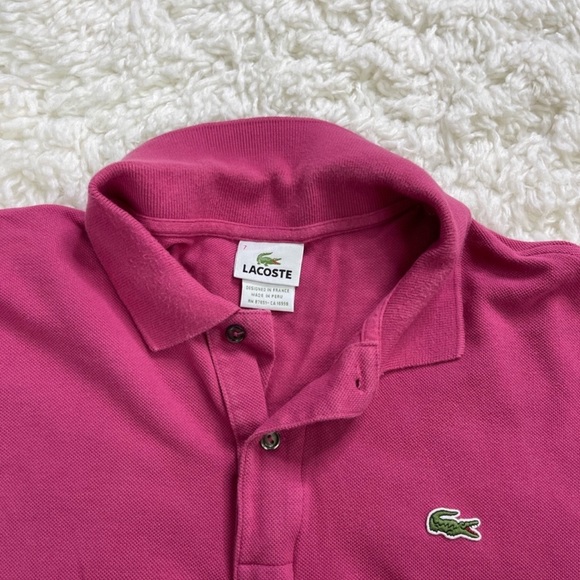 Lacoste Classic Vintage Short Sleeve Polo Shirt - Picture 3 of 5